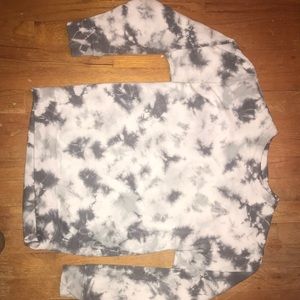 Gray Tie Dyed Pullover